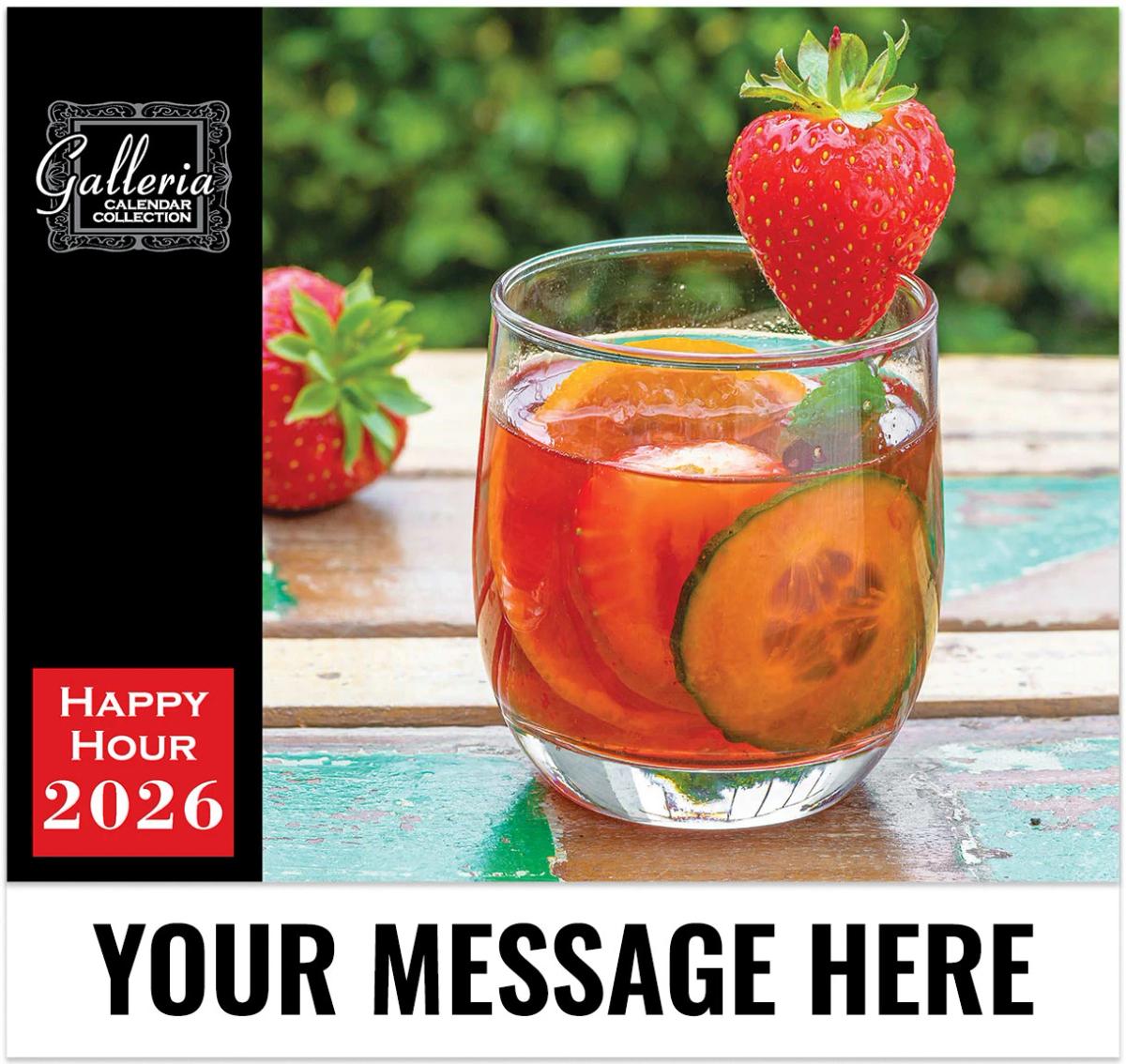 Galleria Wall Calendar 2026 Happy Hour