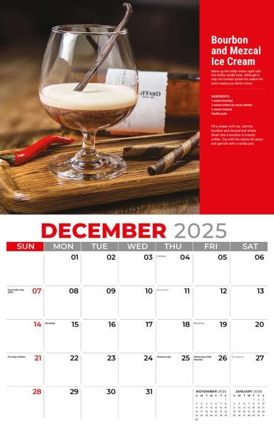 Galleria Wall Calendar 2026 Happy Hour