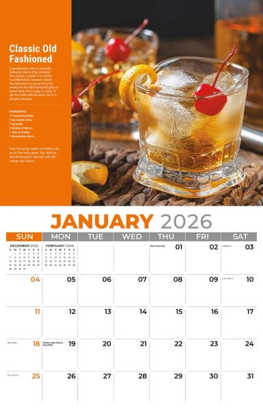 Galleria Wall Calendar 2026 Happy Hour