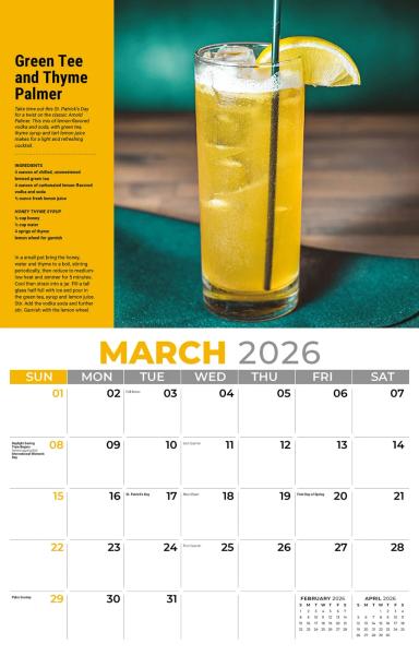Galleria Wall Calendar 2026 Happy Hour