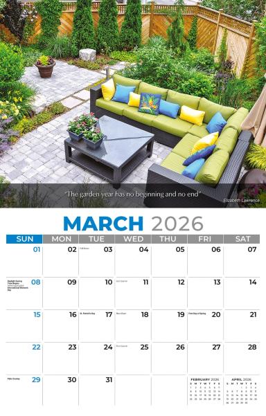 Galleria Wall Calendar 2026 Flowers & Garden