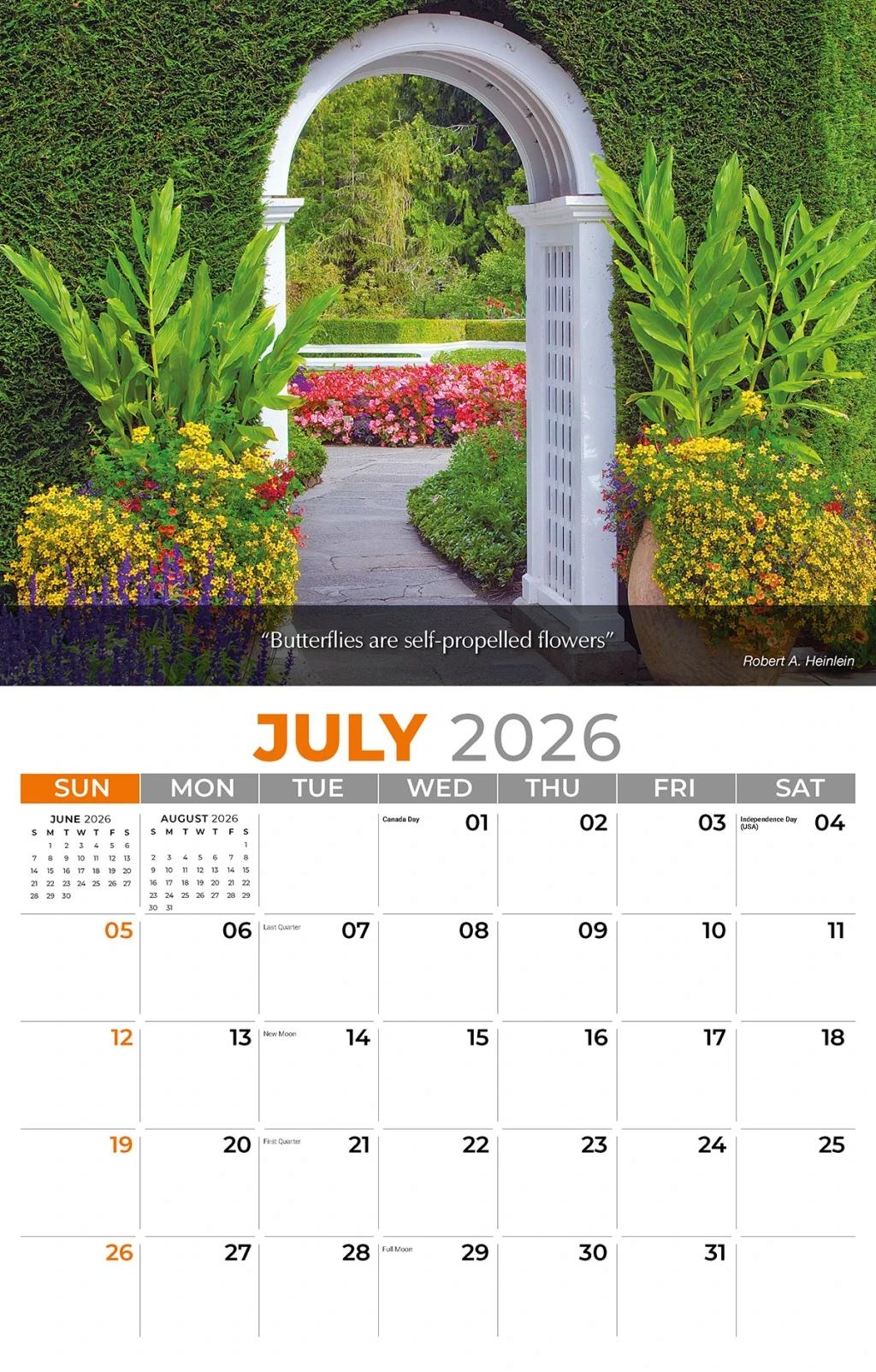 Galleria Wall Calendar 2026 Flowers & Garden
