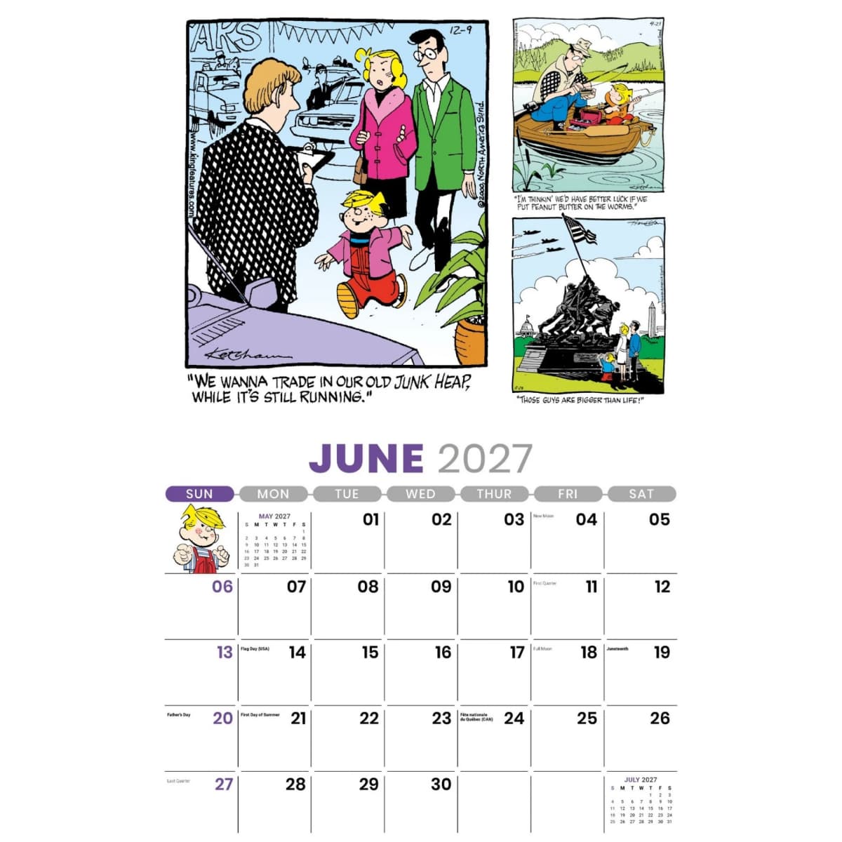 Galleria Wall Calendar 2027 Dennis The Menace