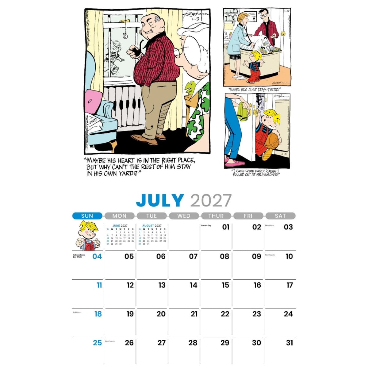 Galleria Wall Calendar 2027 Dennis The Menace