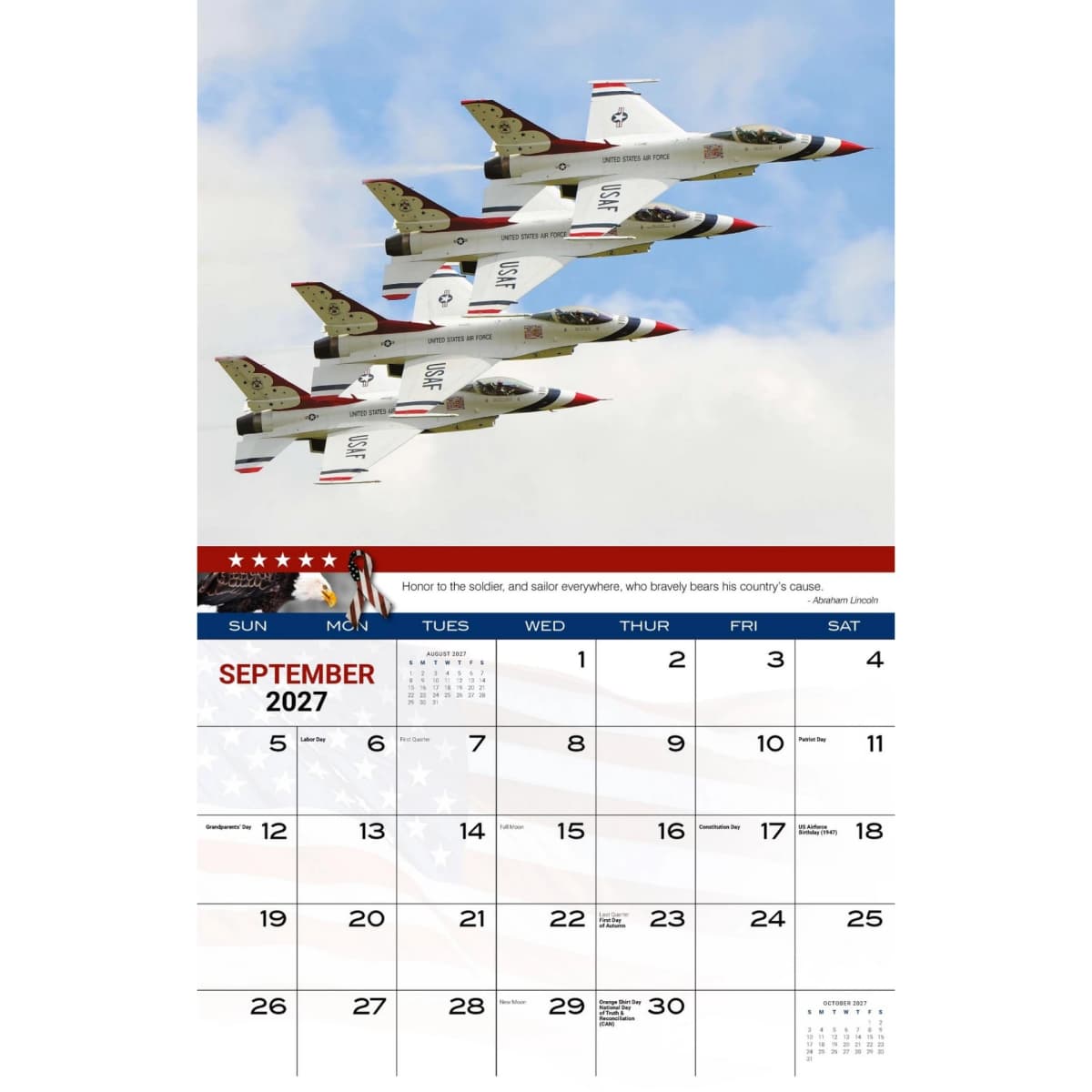 Galleria Wall Calendar 2027 Home Of The Brave
