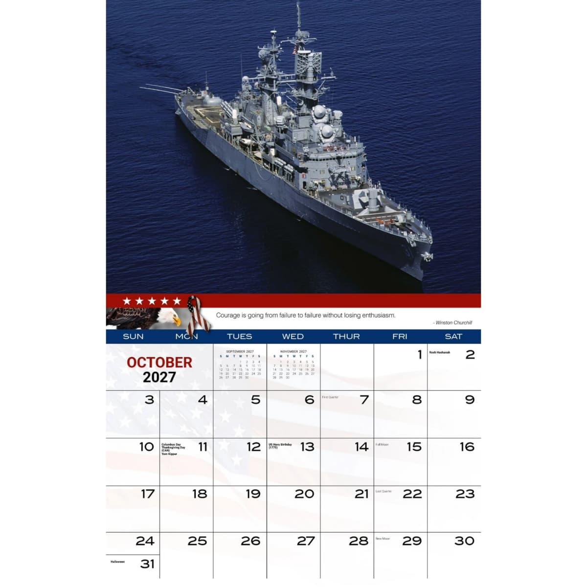 Galleria Wall Calendar 2027 Home Of The Brave