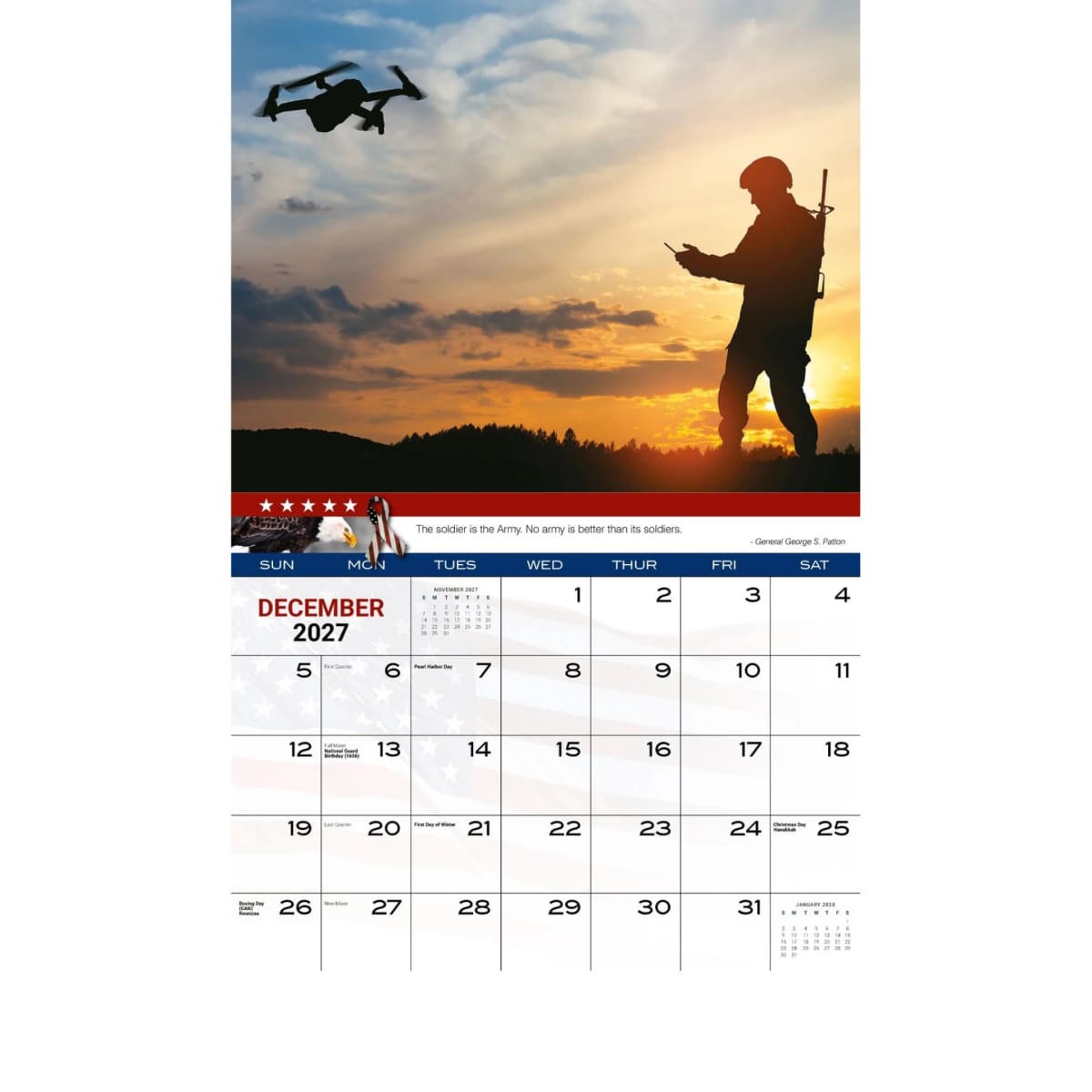 Galleria Wall Calendar 2027 Home Of The Brave