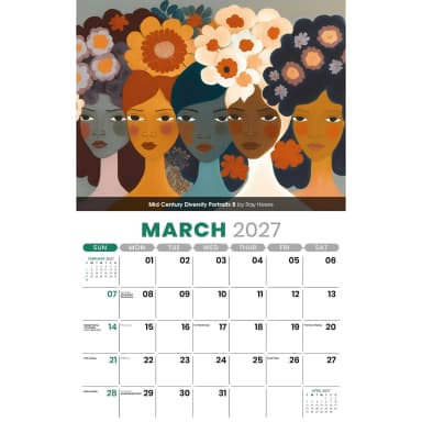 Galleria Wall Calendar 2027 Celebration of African American Art