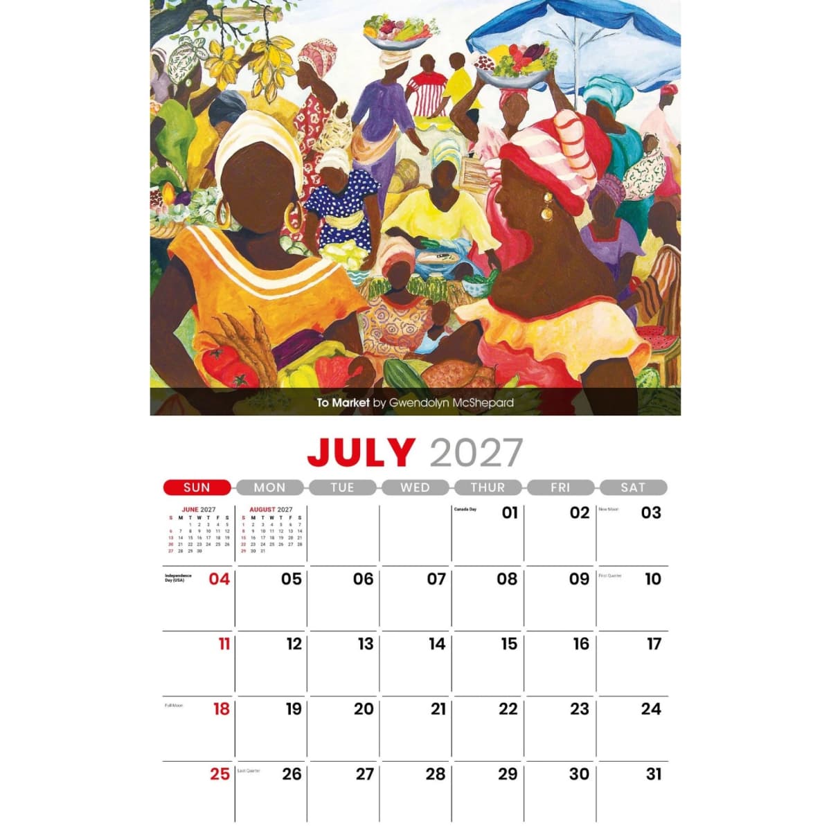 Galleria Wall Calendar 2027 Celebration of African American Art