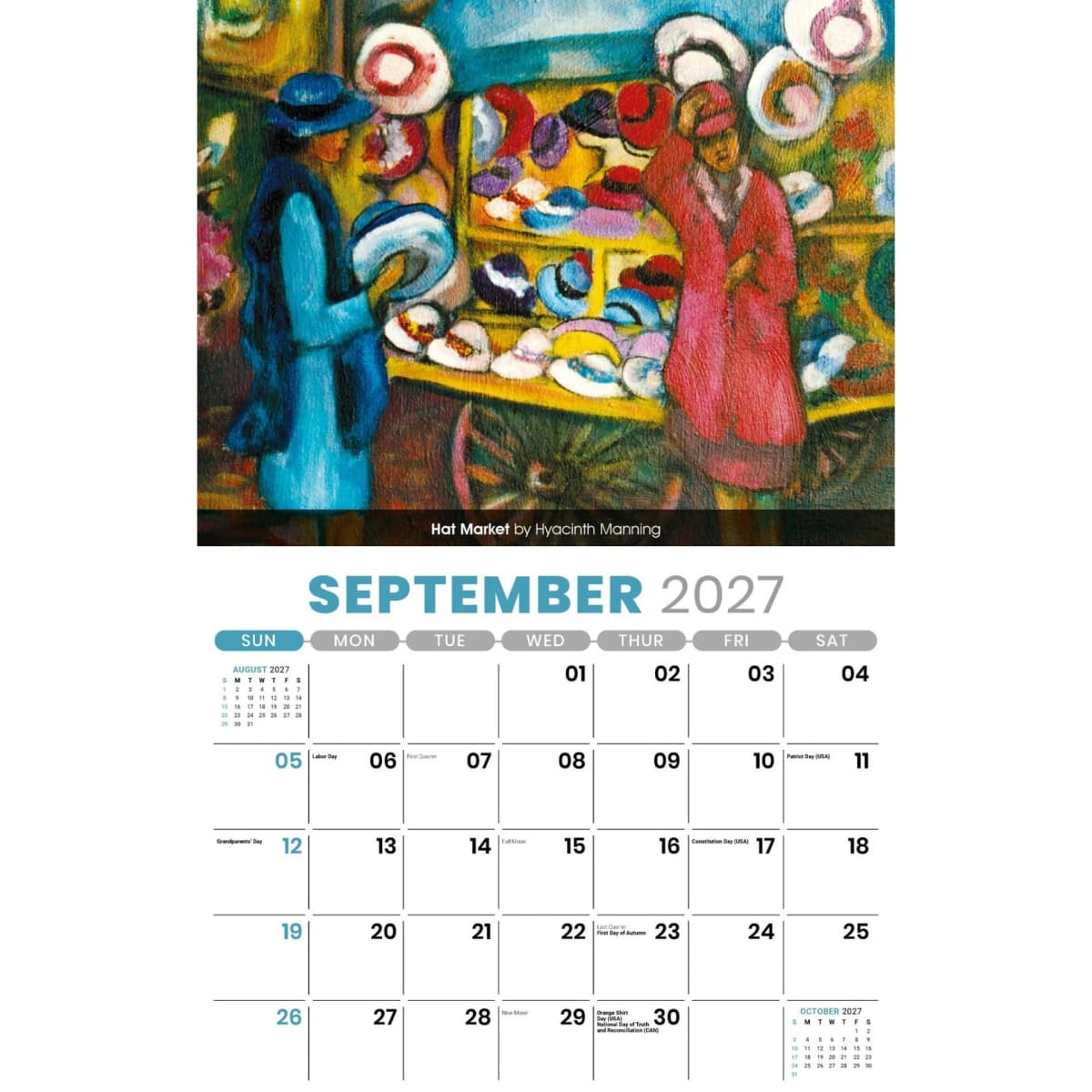 Galleria Wall Calendar 2027 Celebration of African American Art