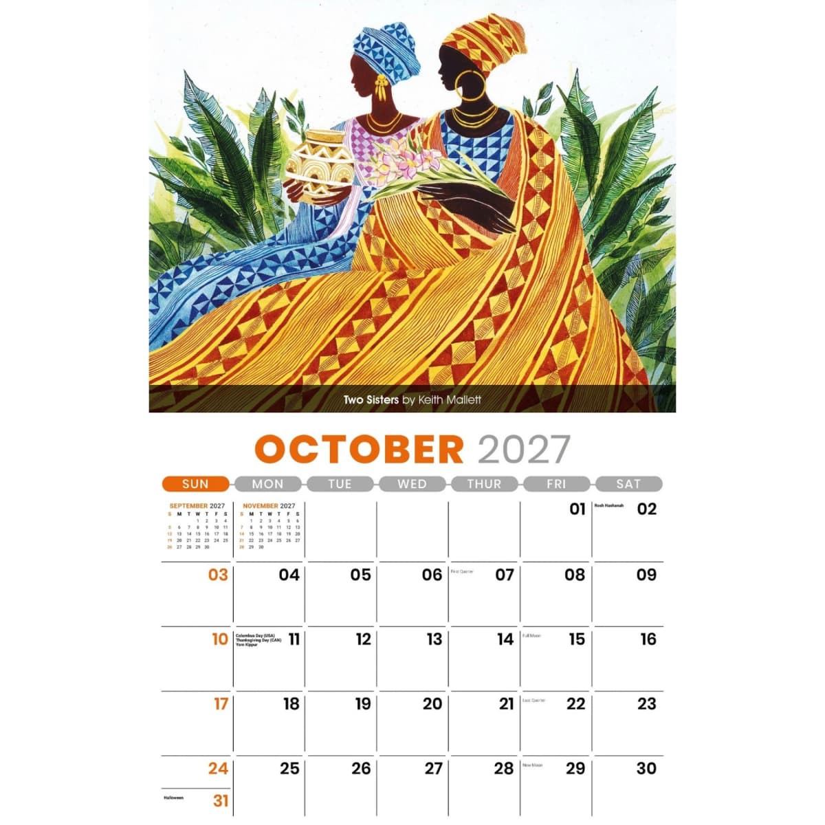 Galleria Wall Calendar 2027 Celebration of African American Art