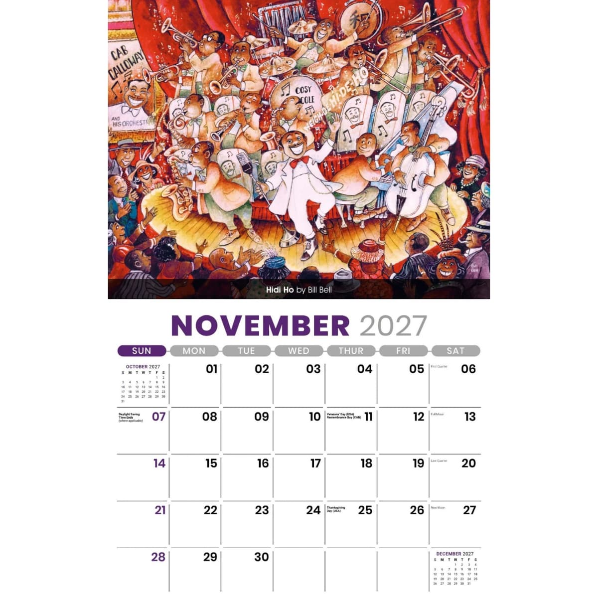 Galleria Wall Calendar 2027 Celebration of African American Art