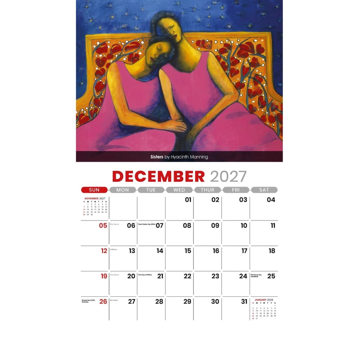 Galleria Wall Calendar 2027 Celebration of African American Art
