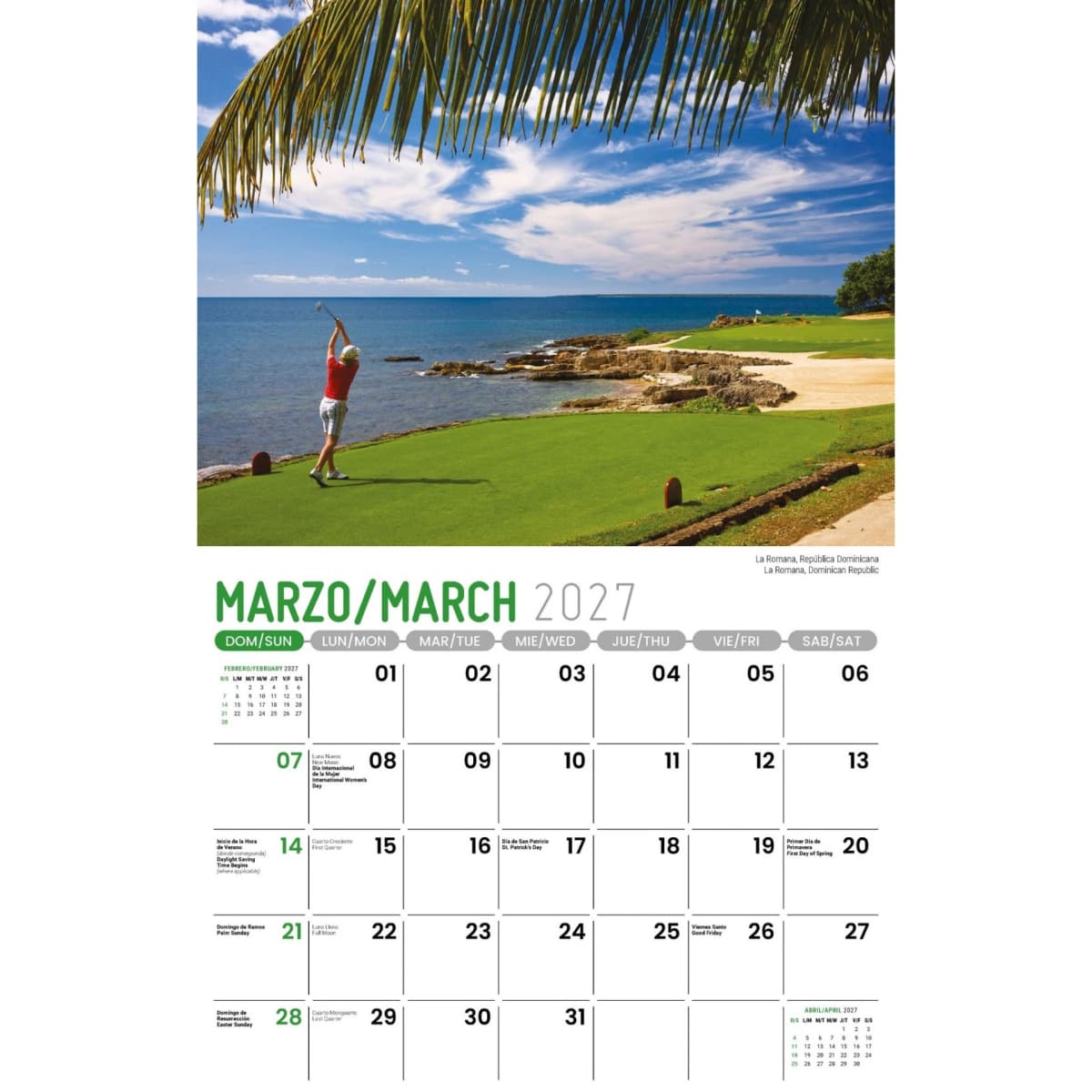 Galleria Wall Calendar 2027 Beauty of Latin America SP/ENG