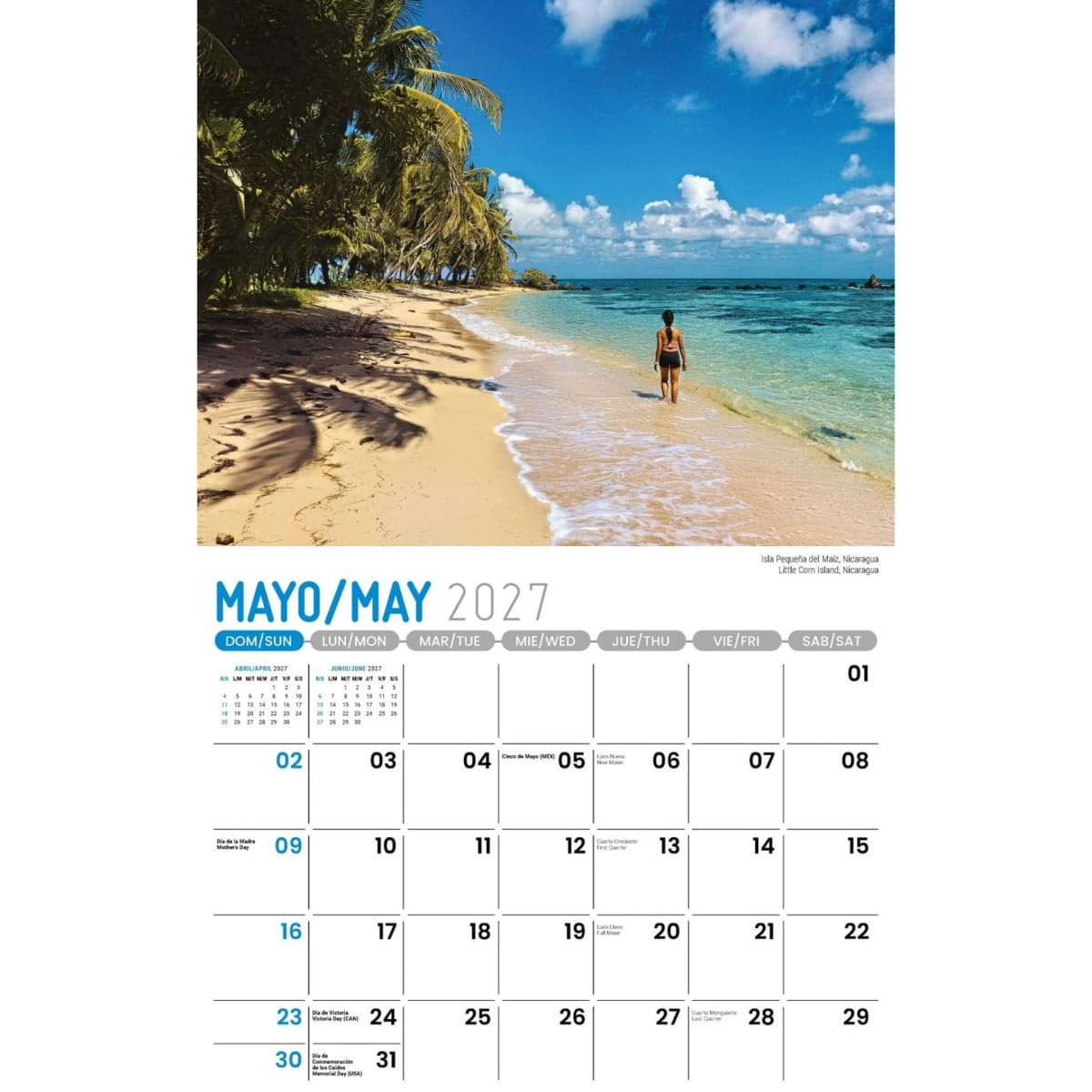 Galleria Wall Calendar 2027 Beauty of Latin America SP/ENG
