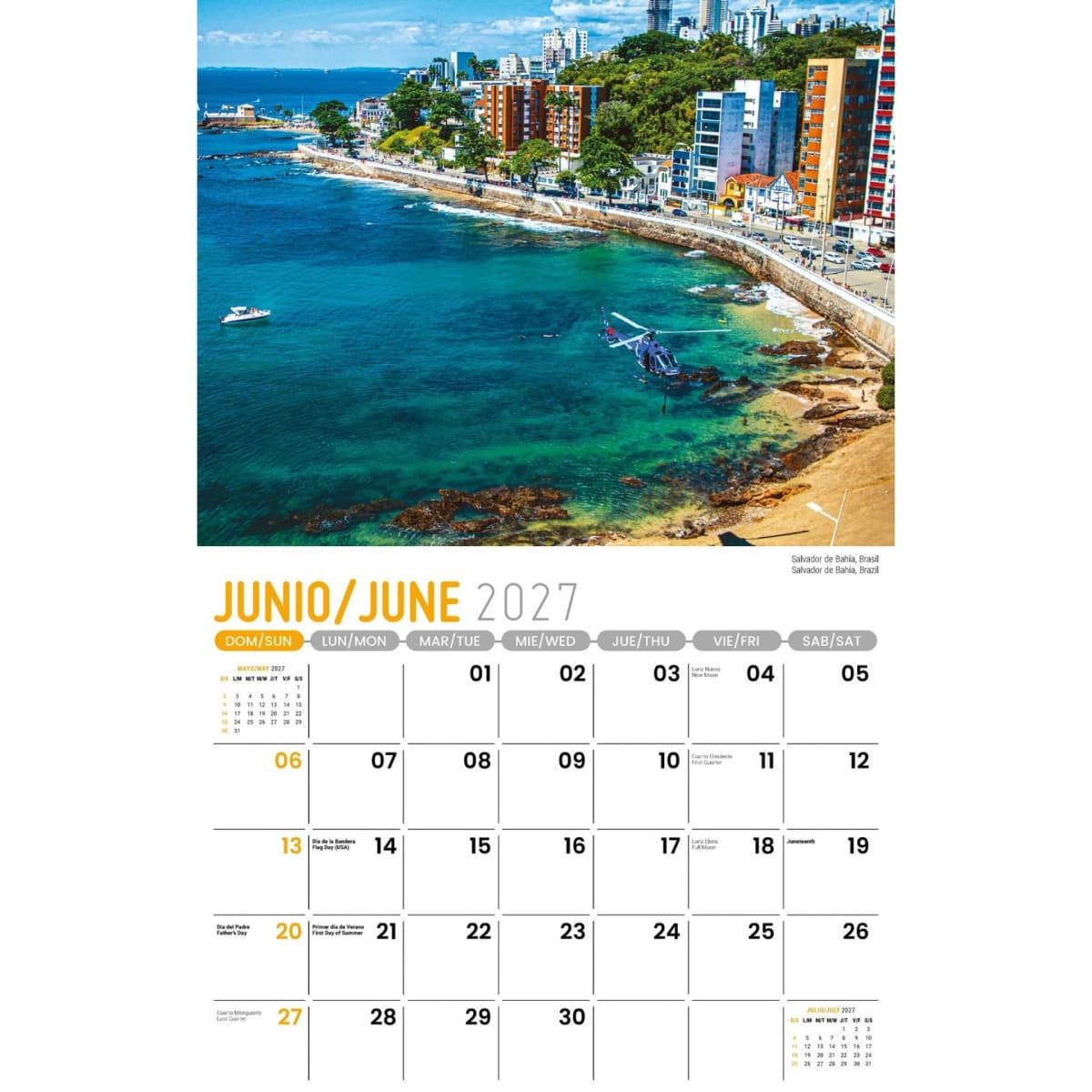 Galleria Wall Calendar 2027 Beauty of Latin America SP/ENG