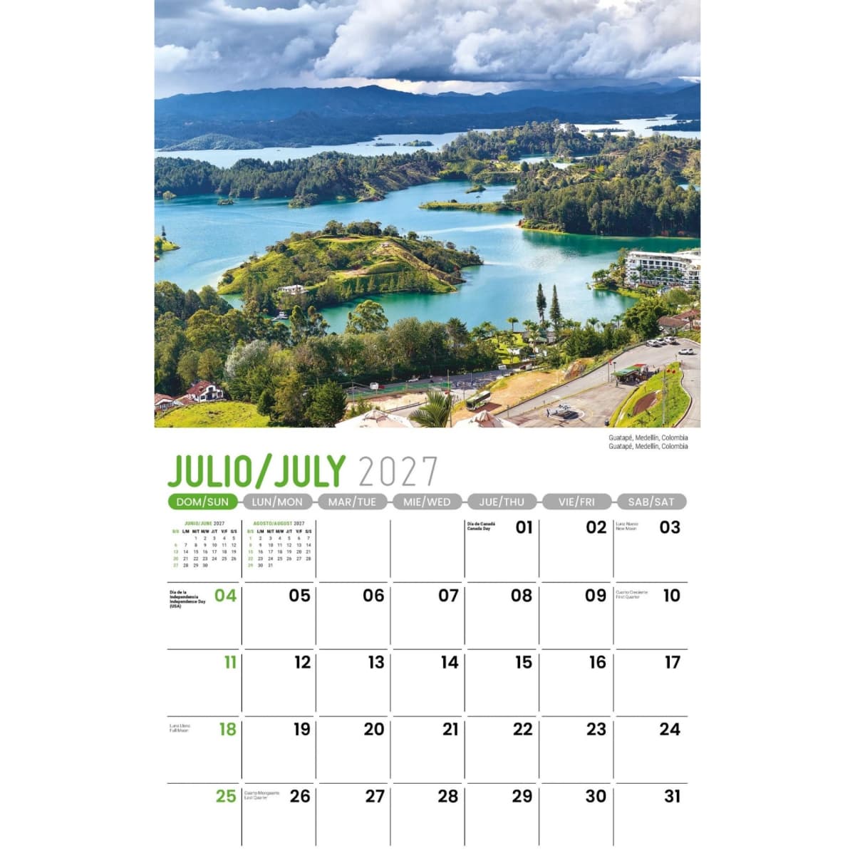Galleria Wall Calendar 2027 Beauty of Latin America SP/ENG