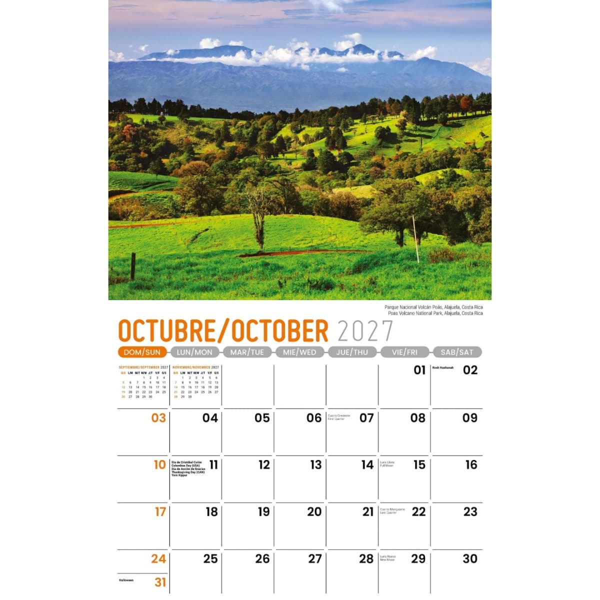 Galleria Wall Calendar 2027 Beauty of Latin America SP/ENG