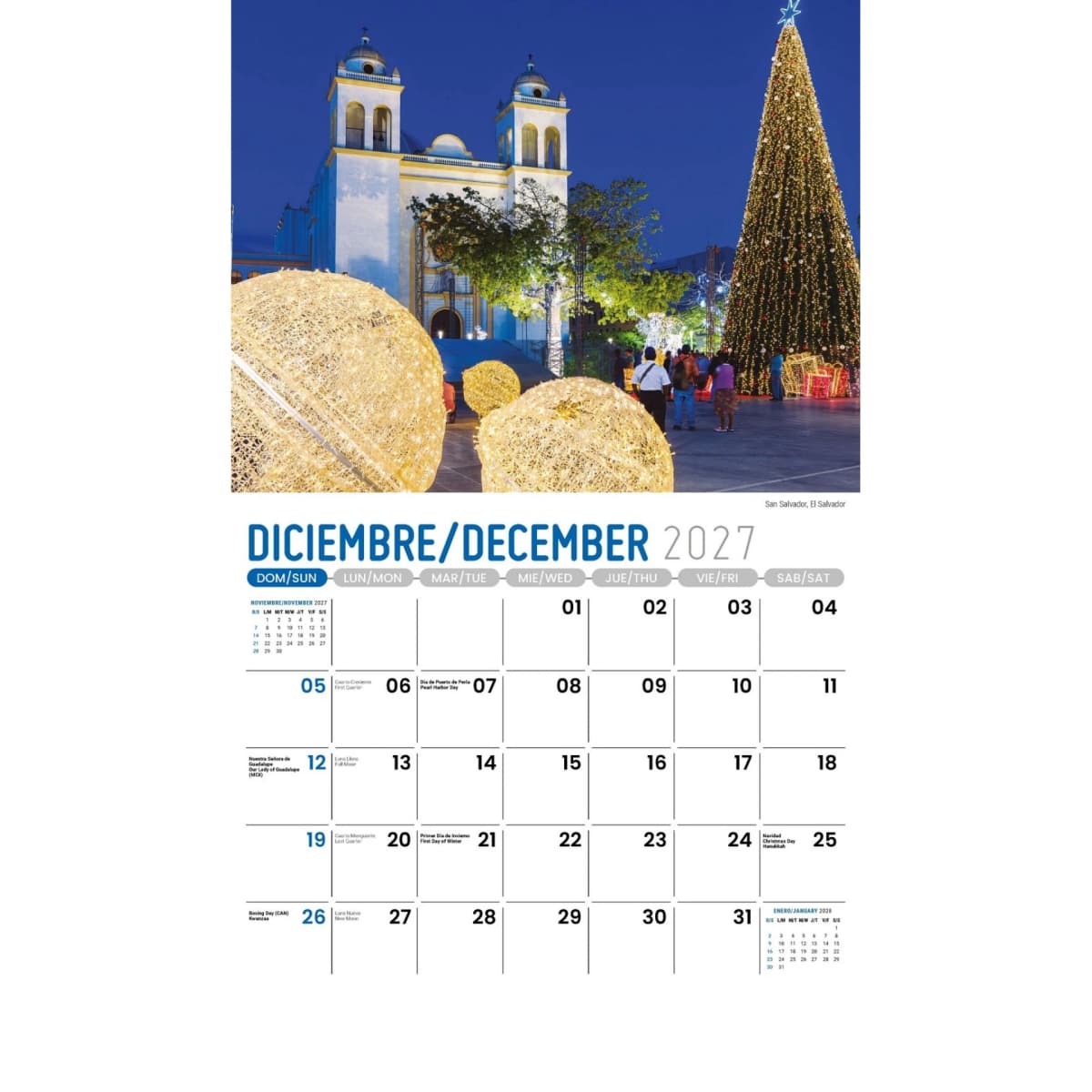 Galleria Wall Calendar 2027 Beauty of Latin America SP/ENG