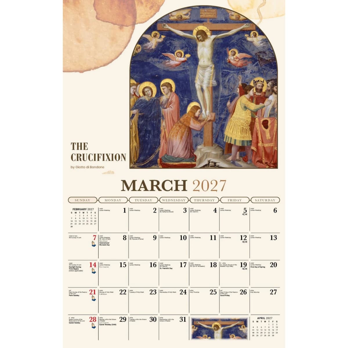 Galleria Wall Calendar 2027 Catholic Inspiration (English)