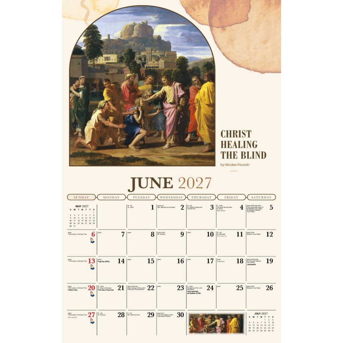 Galleria Wall Calendar 2027 Catholic Inspiration (English)