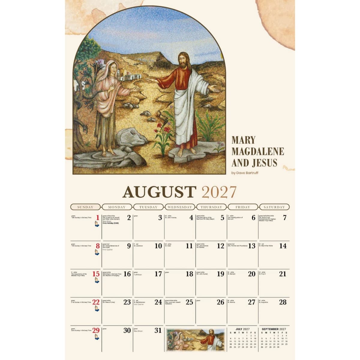 Galleria Wall Calendar 2027 Catholic Inspiration (English)