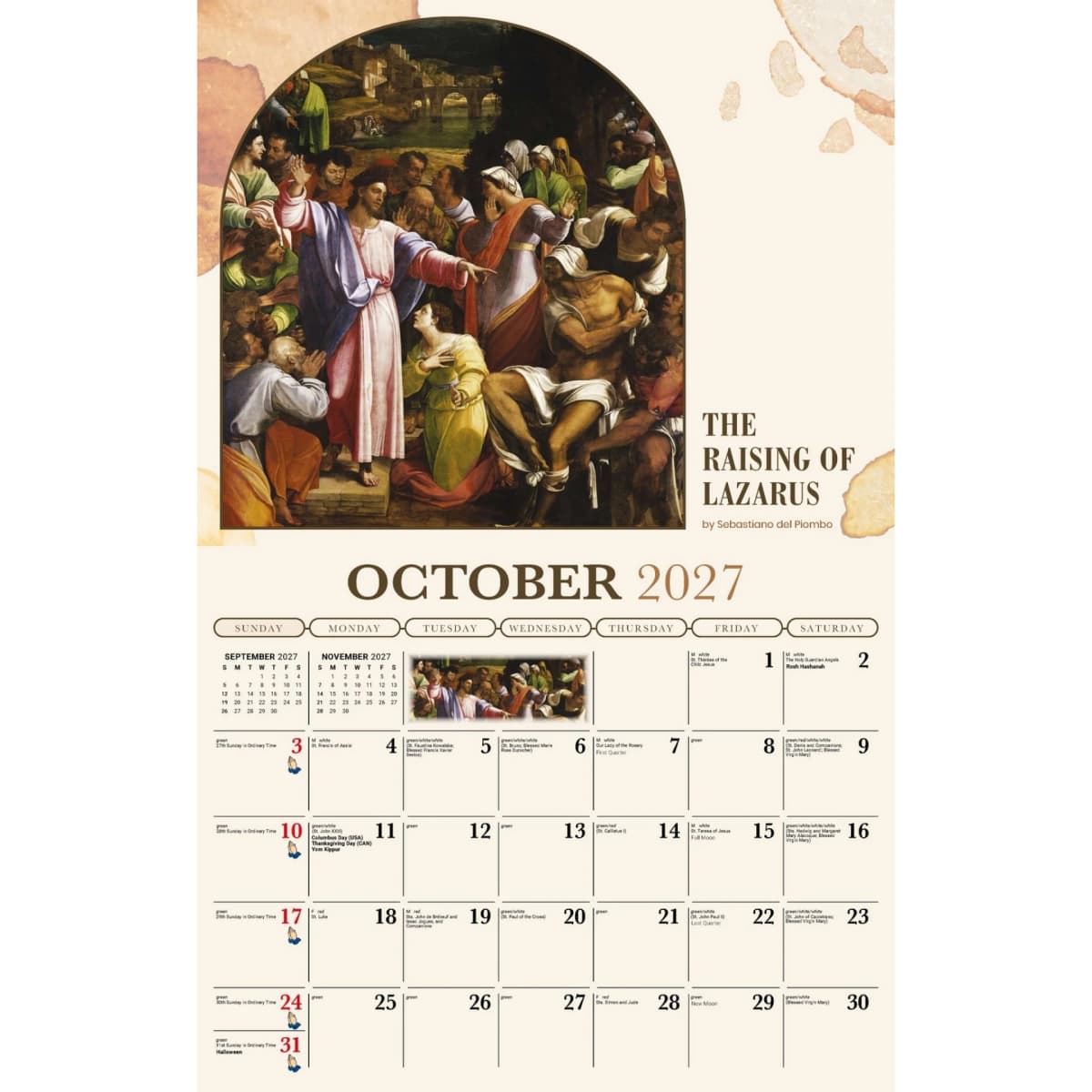 Galleria Wall Calendar 2027 Catholic Inspiration (English)