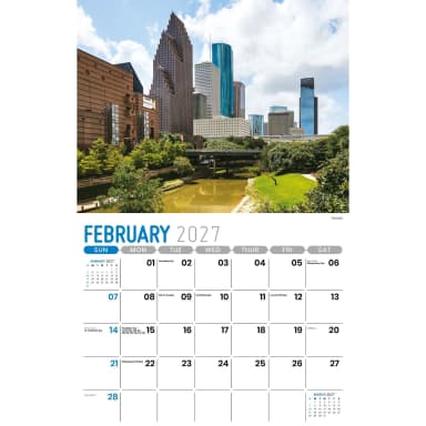 Galleria Wall Calendar 2027 Scenes of Texas