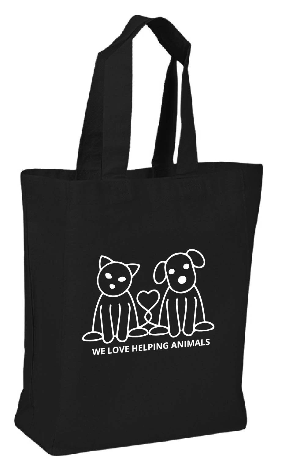 Lightweight Cotton Shopping Bag - 8" x 10" x 4"