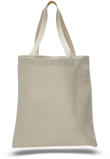 12 Oz. Canvas Zippered Tote Bag (15" x 16")