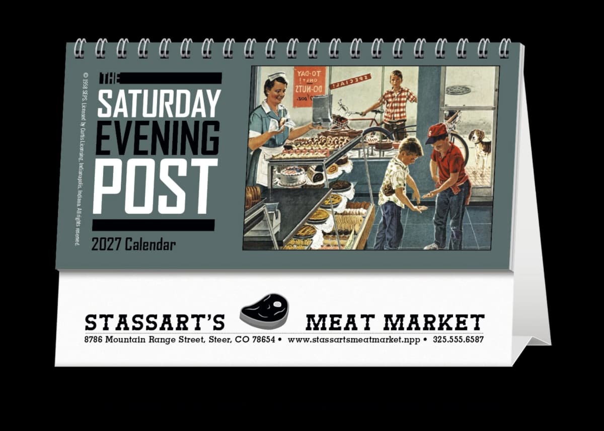 The Saturday Evening Post Desk Calendar
