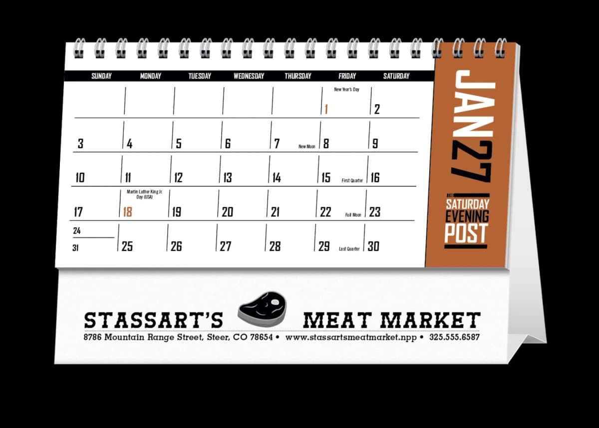 The Saturday Evening Post Desk Calendar