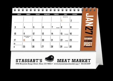 The Saturday Evening Post Desk Calendar