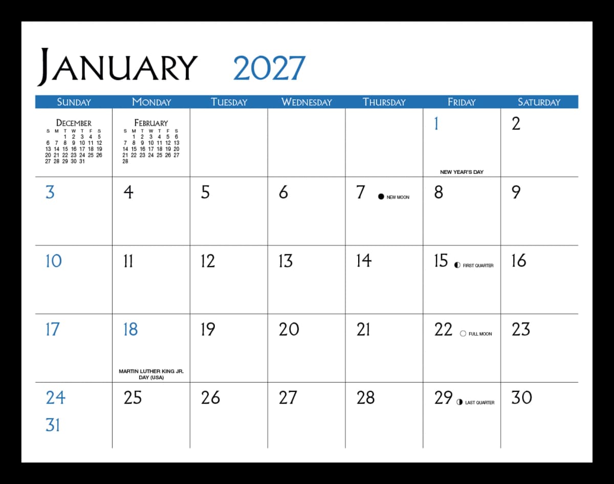 Small Quantity Custom 12-Month Calendar