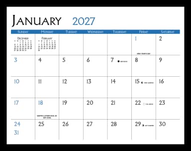 Small Quantity Custom 12-Month Calendar
