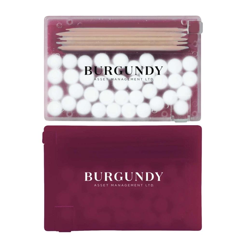 Frost White/Solid Burgundy Red Back