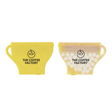 Frosted White/Solid Yellow