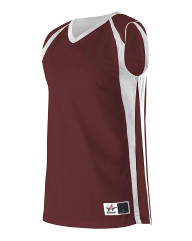 Maroon/ White