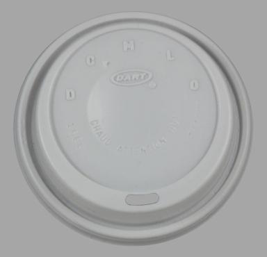 White Coffee Lid View