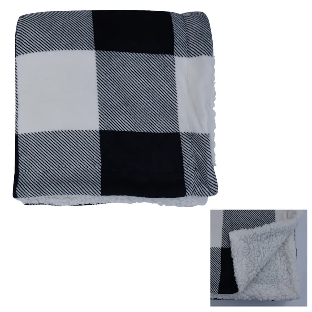White with black