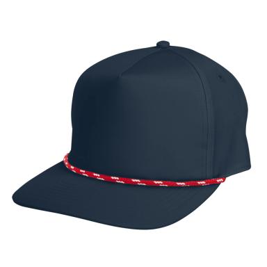 Navy blue with red