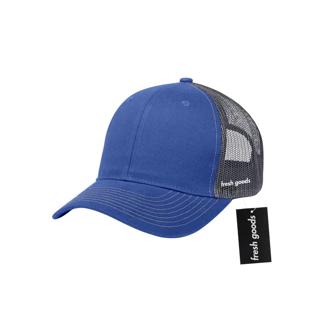 Royal blue with gray