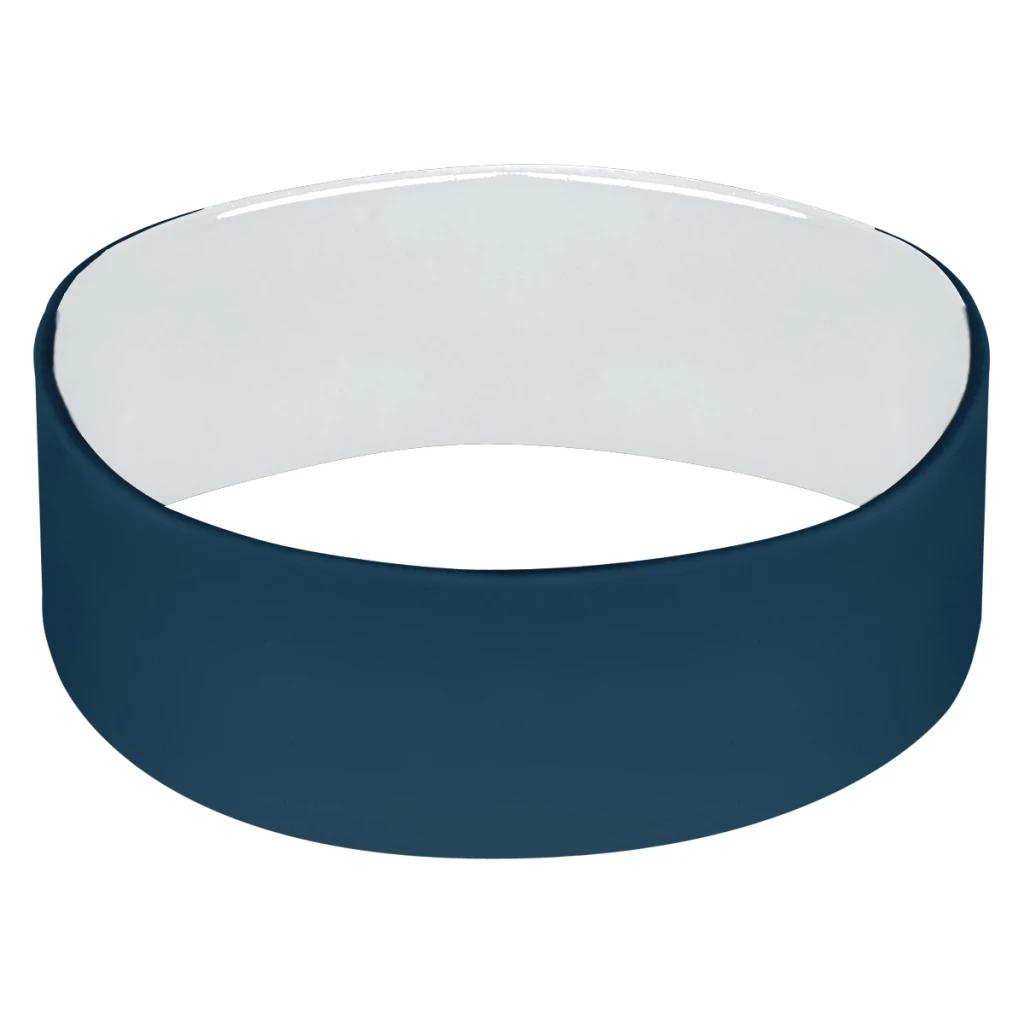 Navy blue with white