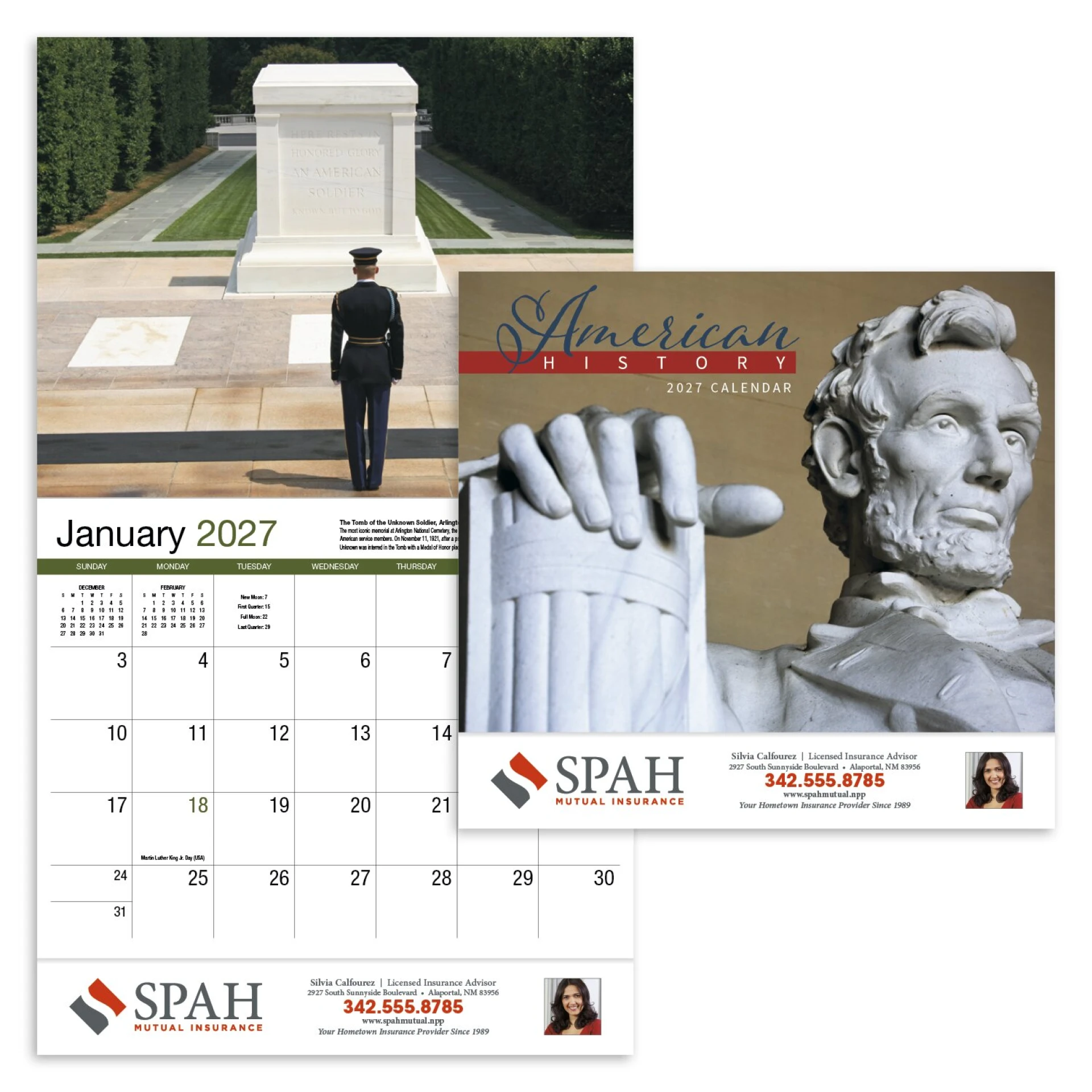 Product: American History Appointment Calendar