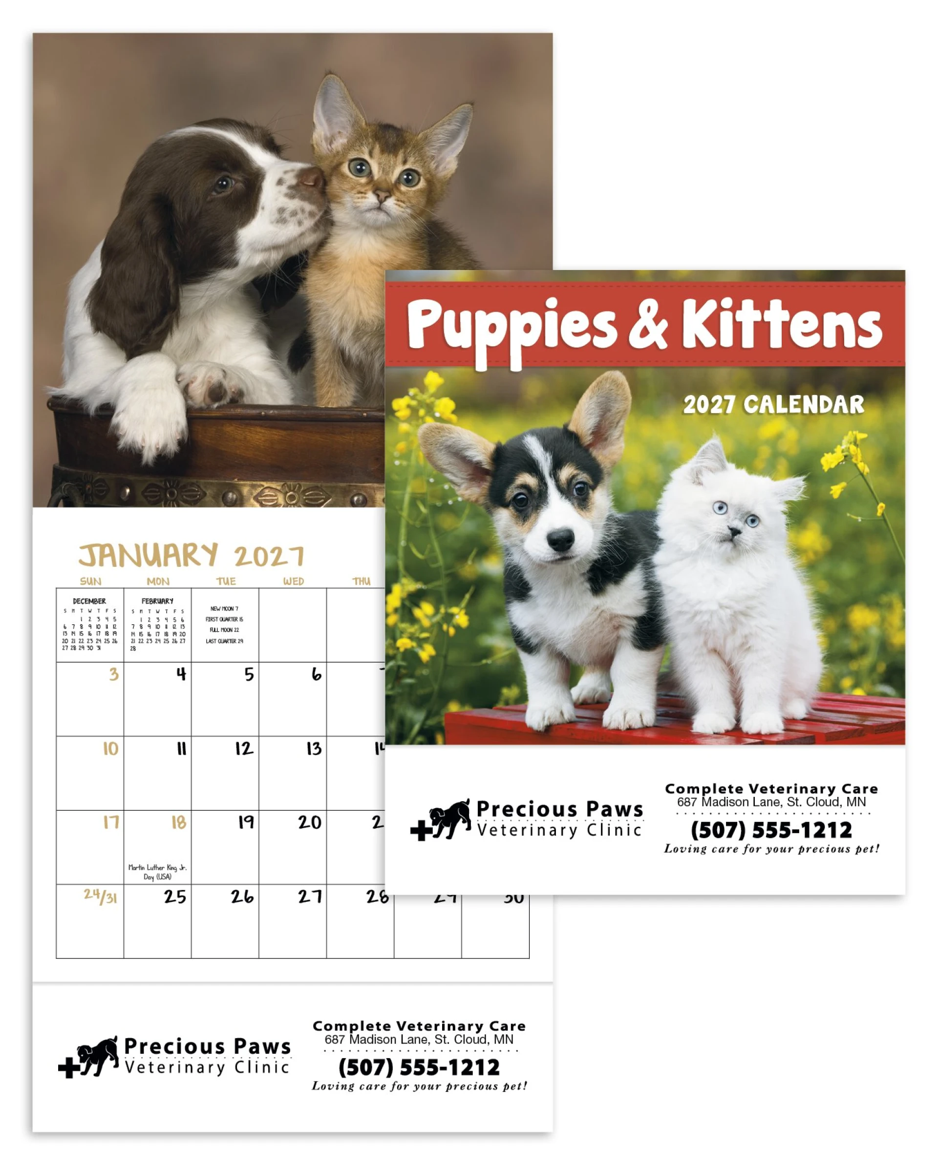 Product: Puppies & Kittens Mini Calendar
