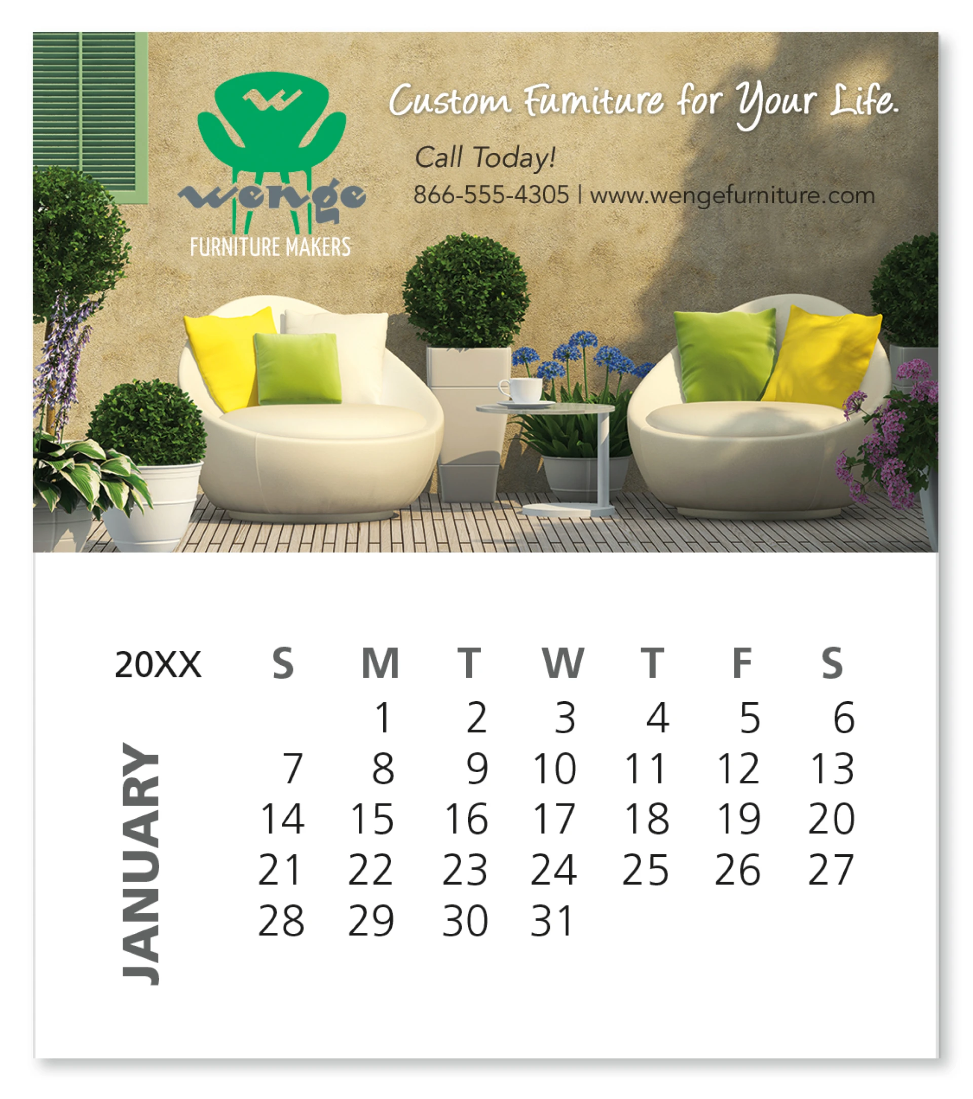 Product: BIC® Business Card Magnet with 12 Sheet Calendar