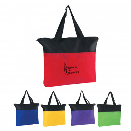 Product: NON-WOVEN ZIPPERED TOTE BAG