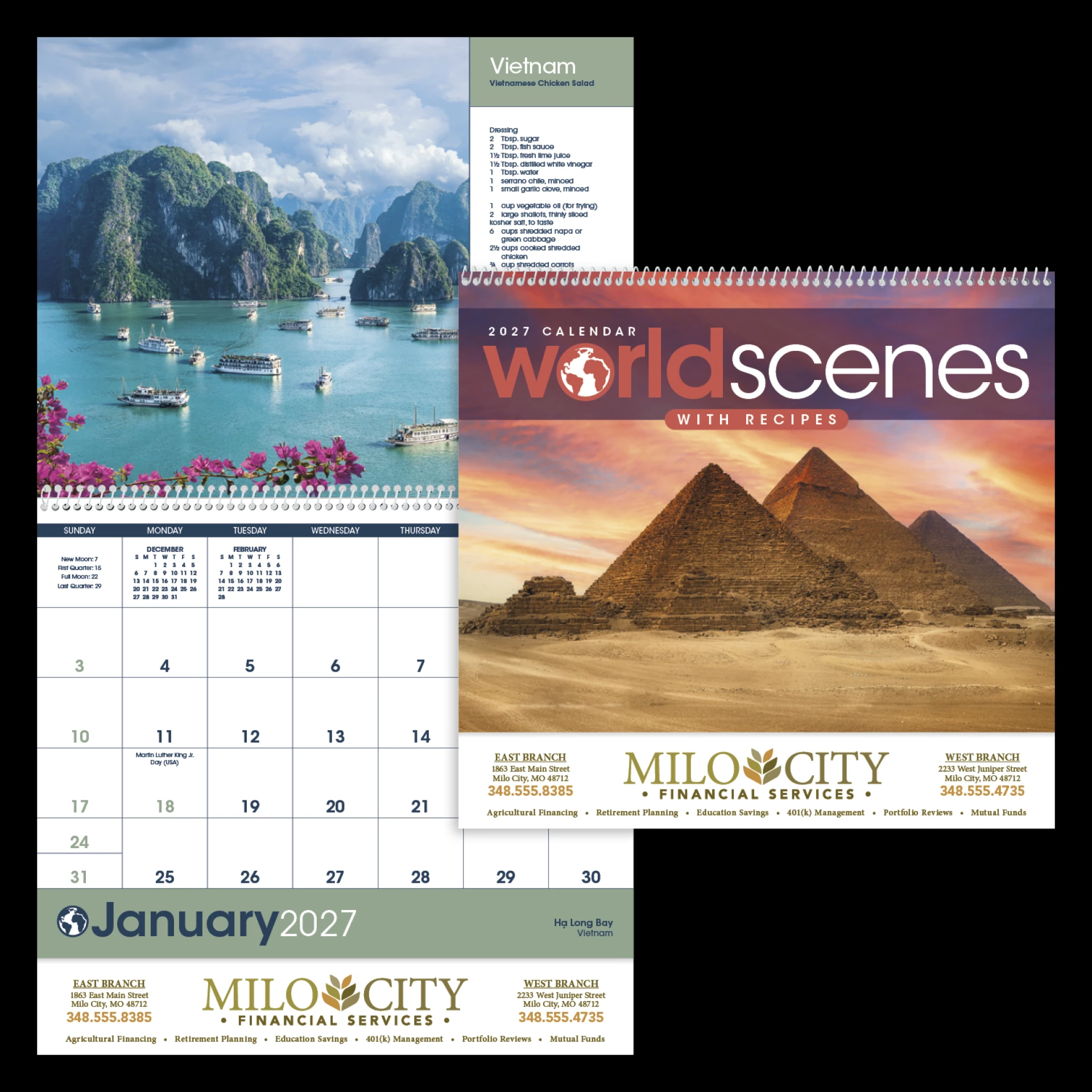 Product: World Scenes with Recipe Calendar