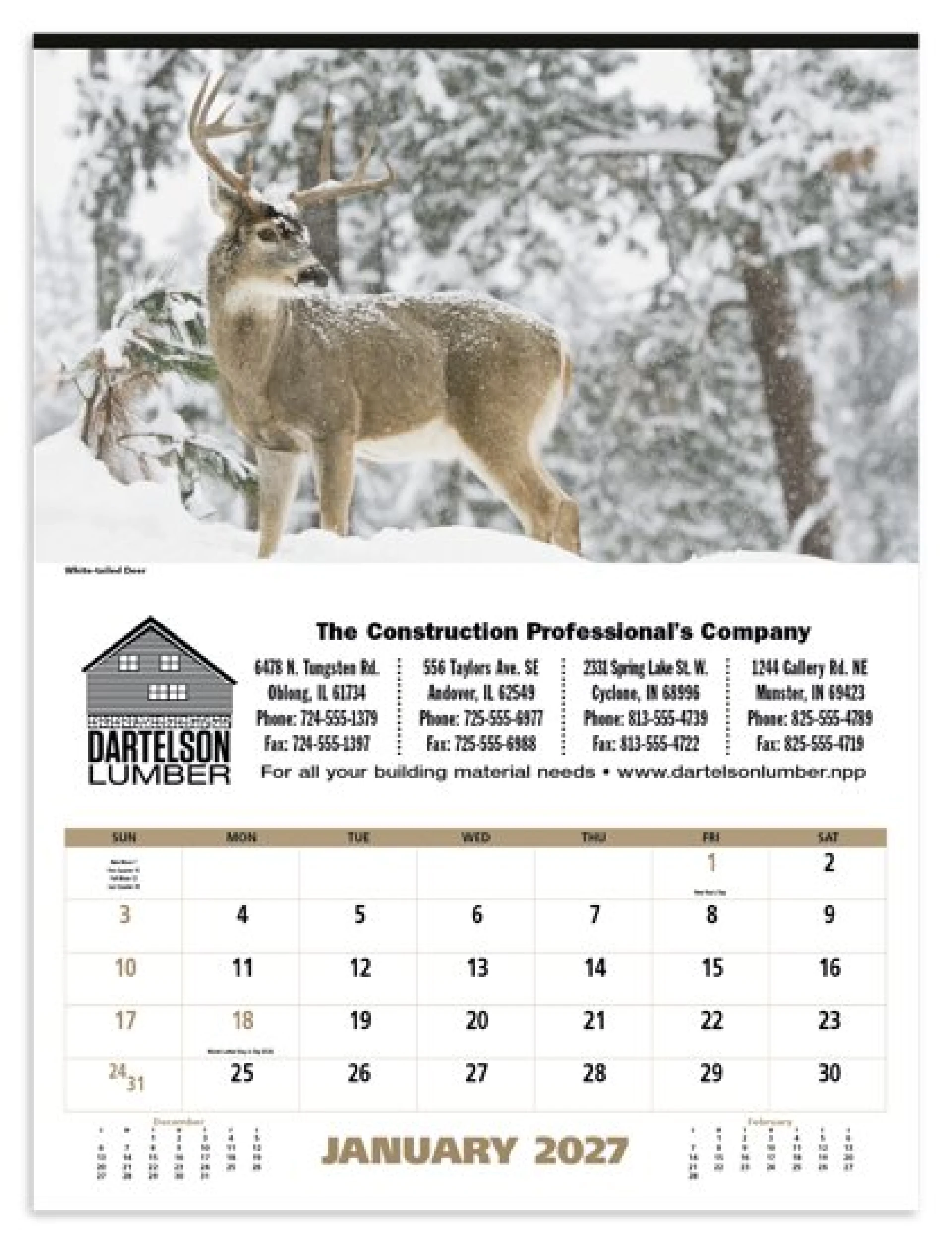 Product: North American Wildlife Calendar