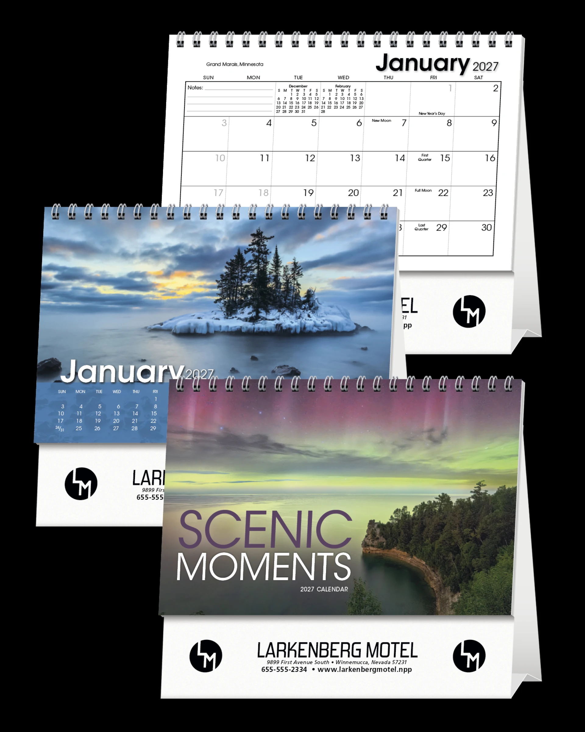 Product: Scenic Moments Large Desk Calendar